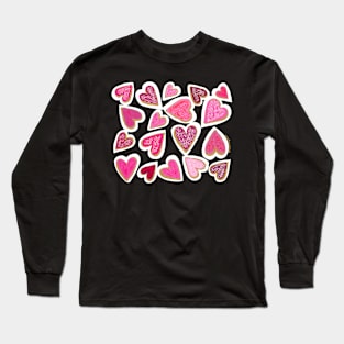 Valentines Day Heart Cookies Long Sleeve T-Shirt